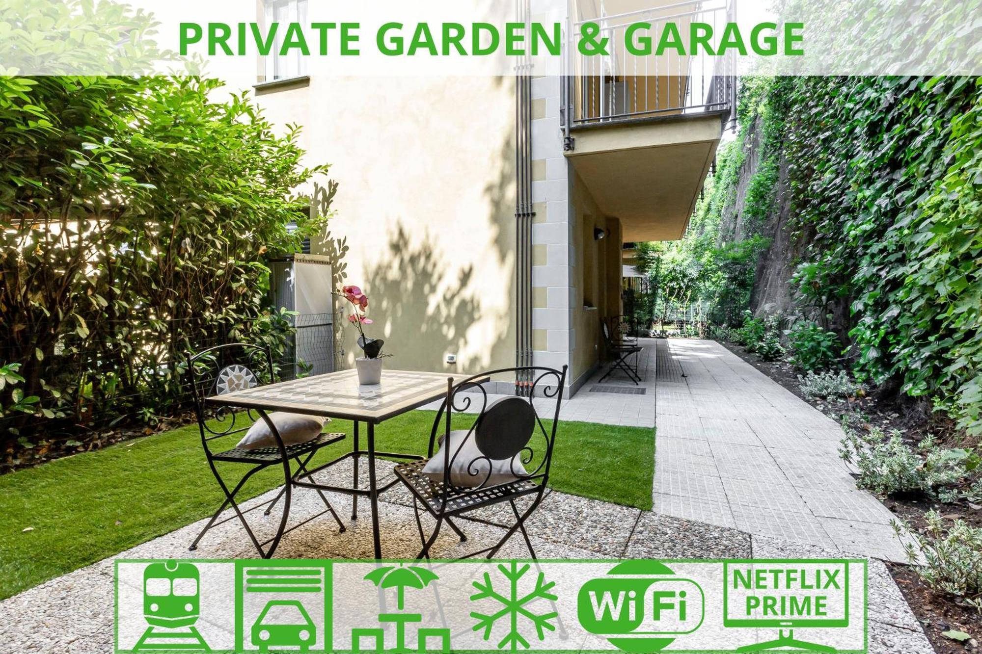 Private Garden & Garage - Self Check-In & Remote Access Lägenhet Como Exteriör bild
